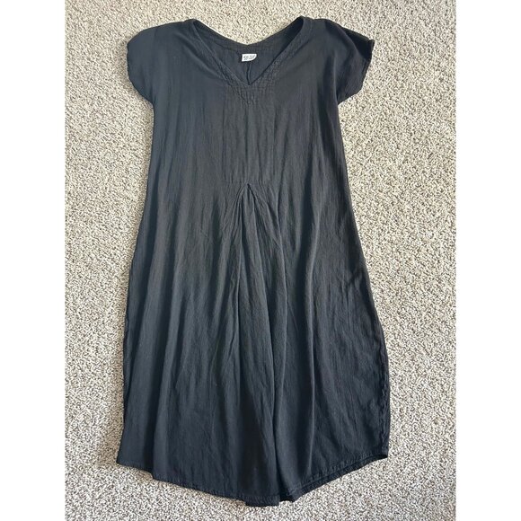 Oh My Gauze Women's Sz S/M Black V-Neck Long Maxi Dress - Picture 2 of 8